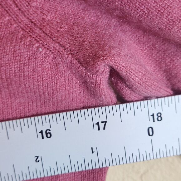 Ann Taylor  Cashmere Sweater Womens Size S Classiccore Cozycore Preppy pink - Picture 3 of 5